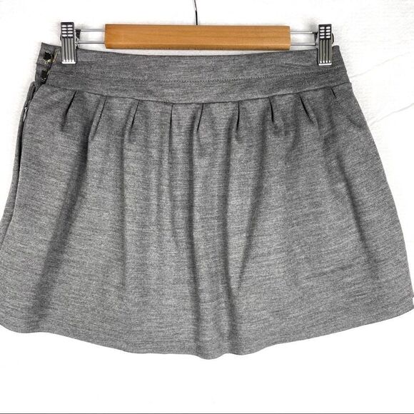 -DVF Wool Mini Skirt 0 - Picture 2 of 10